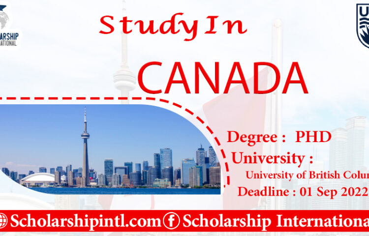 phd scholarship 2022 in canada