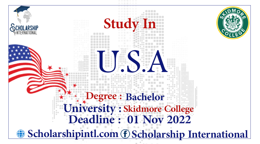 Skidmore College need based Financial Aid 202223 In USA Scholarship