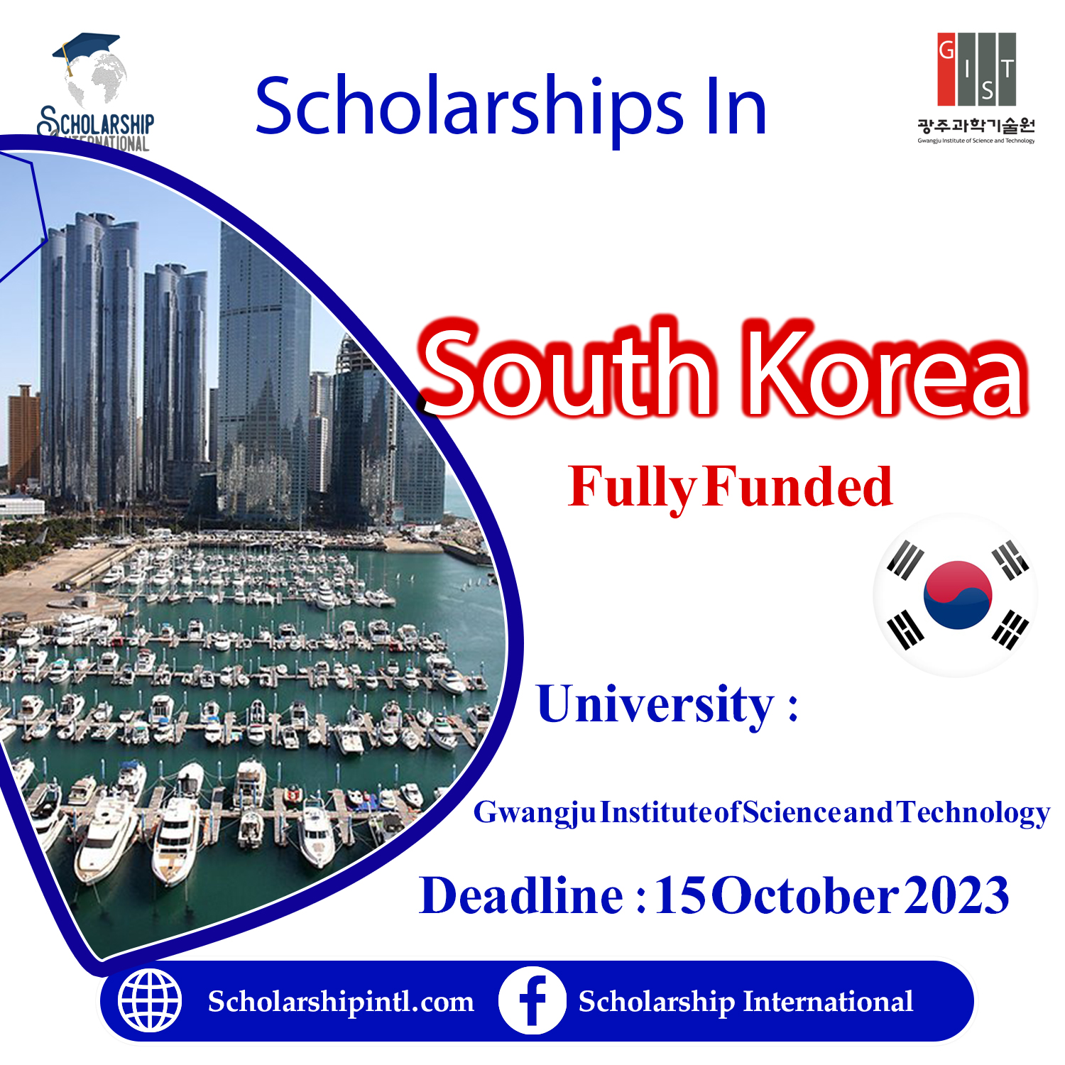 GIST Scholarship Fully Funded in South Korea 2025 Scholarship