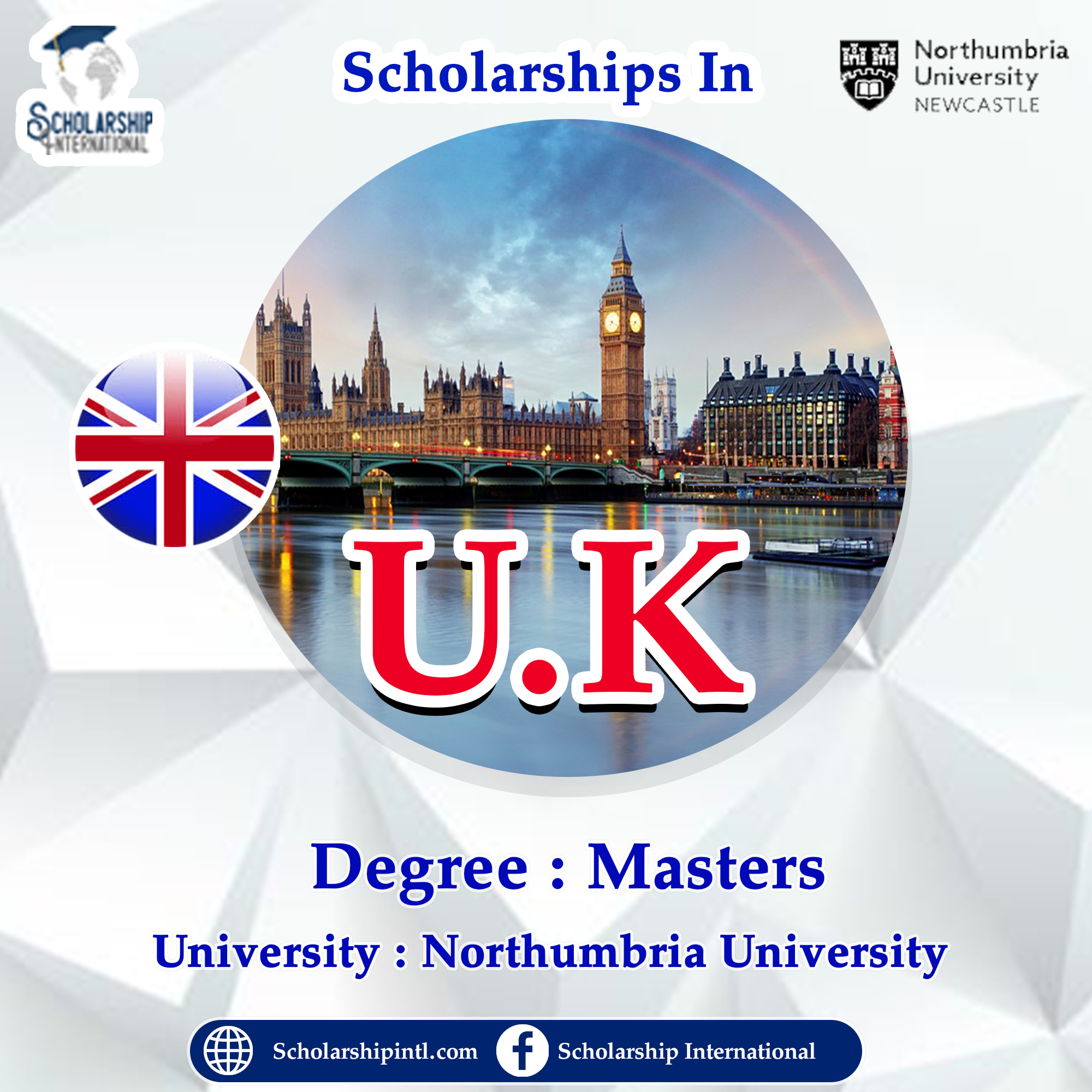 Postgraduate UK International Scholarship At Northumbria University ...