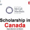 McCall MacBain Scholarships at McGill University 2026 In Canada