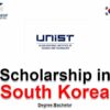 Global Unistar Scholarship at UNIST 2026 In South Korea
