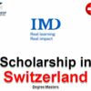 Nestle scholarship for women at IMD 2026 In Switzerland